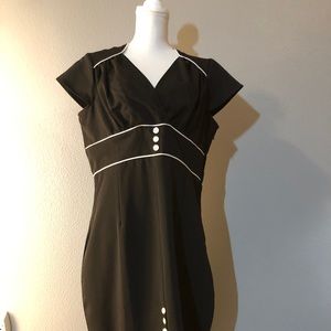 Lindy Bop Black wiggle dress size 2XL